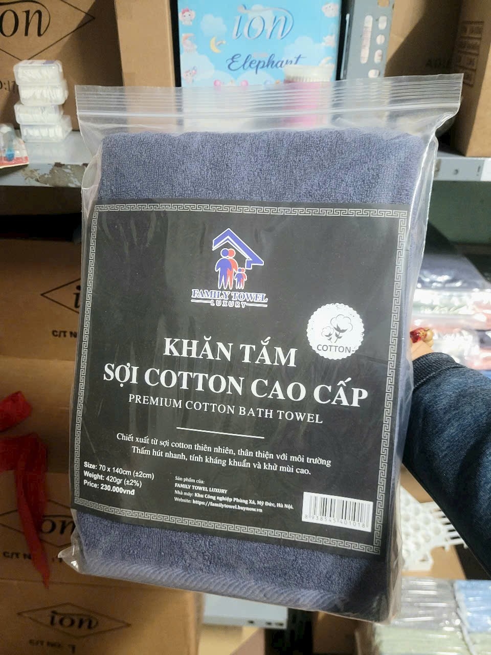   Khăn tắm sợi cotton cao cấp 