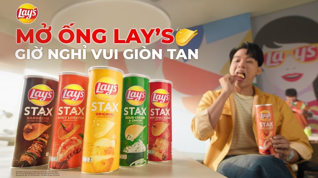 Khoai Tây Lát Lay's Stax Ống /100g