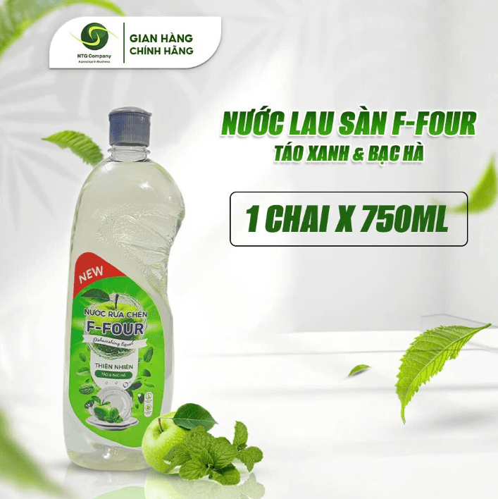 Nước rửa chén F-FOUR Táo & Bạc Hà
