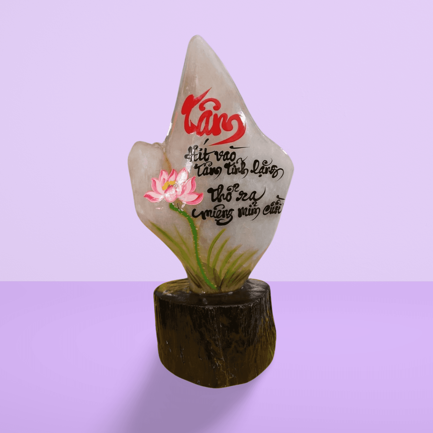 Đá thạch anh thư pháp ảnh 2