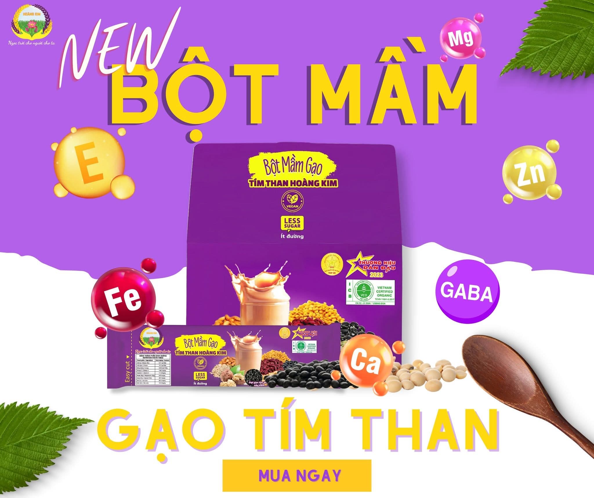 BỘT MẦM GẠO TÍM THAN HOANG KIM ảnh 3
