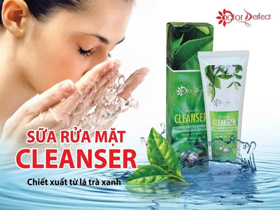 Sữa Rửa Mặt Thiên Nhiên . Chiết xuất từ Trà Xanh