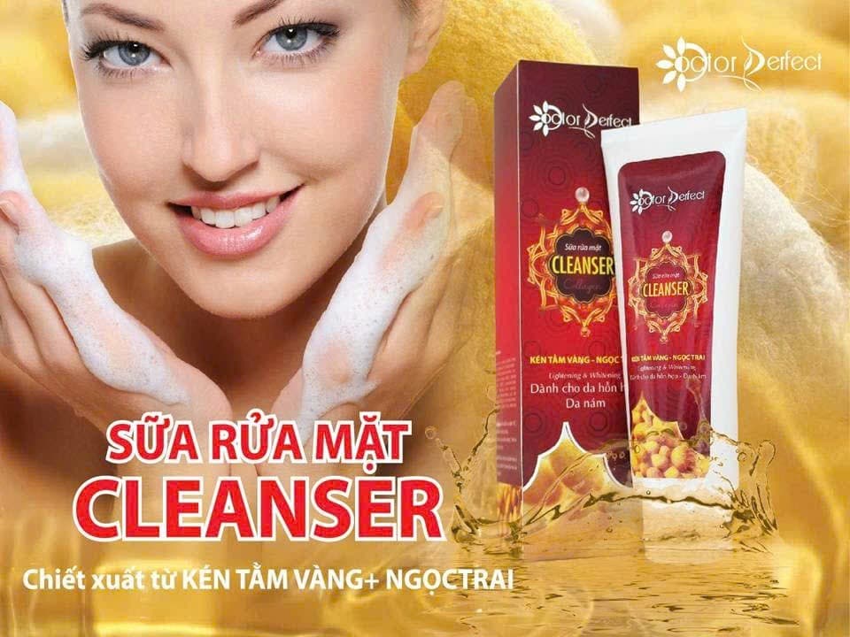Sữa Rửa Mặt Cao Cấp. Chiết xuất Kén Tằm vàng
