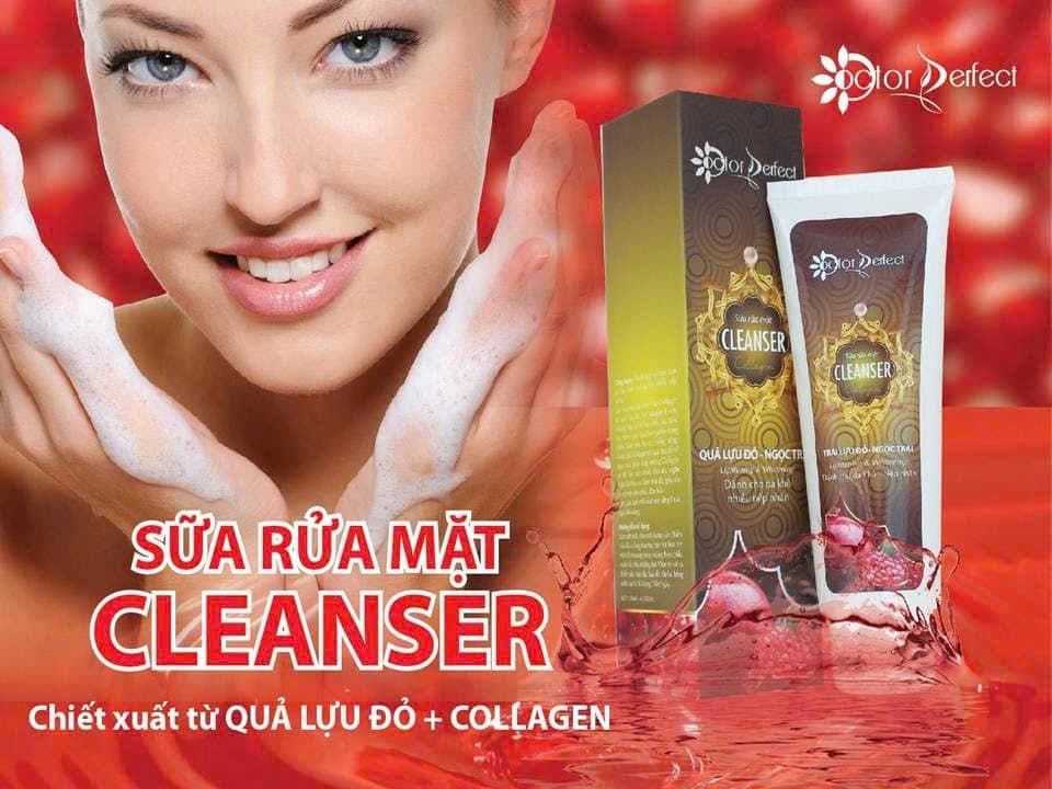 Sữa Rửa Mặt Cao Cấp . Chiết xuất từ Lựu Đỏ