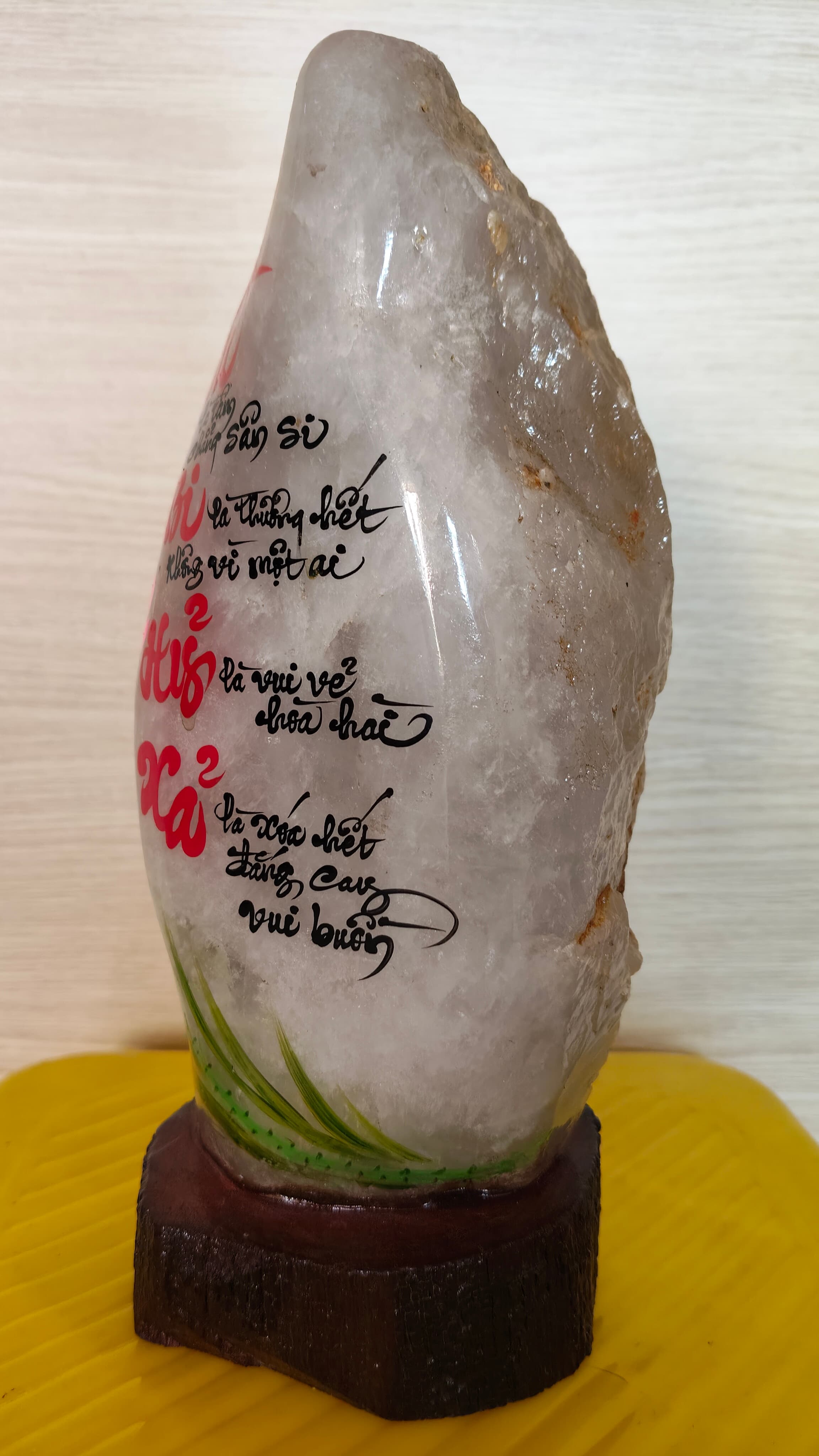 Đá thạch anh thư pháp ảnh 2