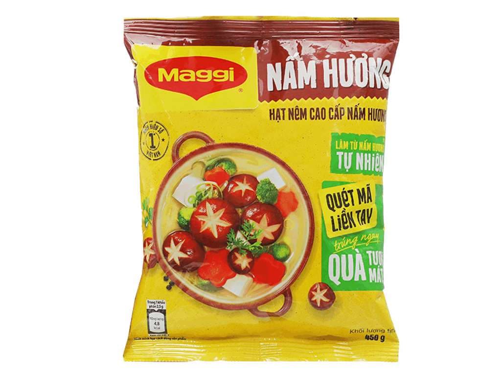 HẠT NÊM MAGGI NẤM HƯƠNG 450GR ảnh 2