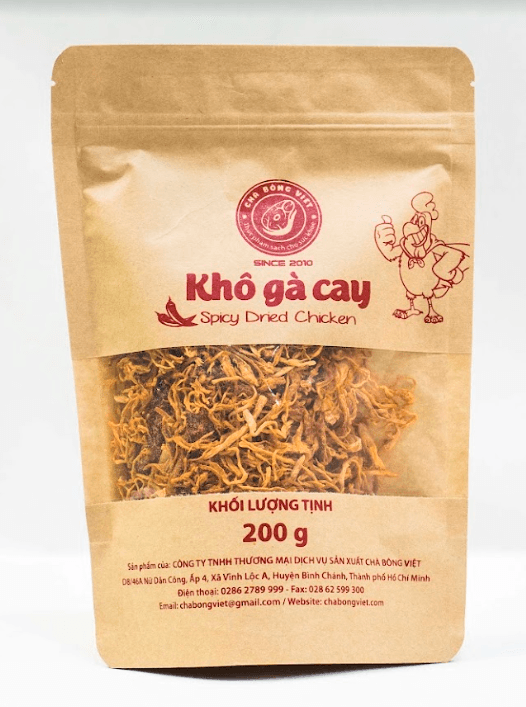 Khô gà cay gói giấy 200g