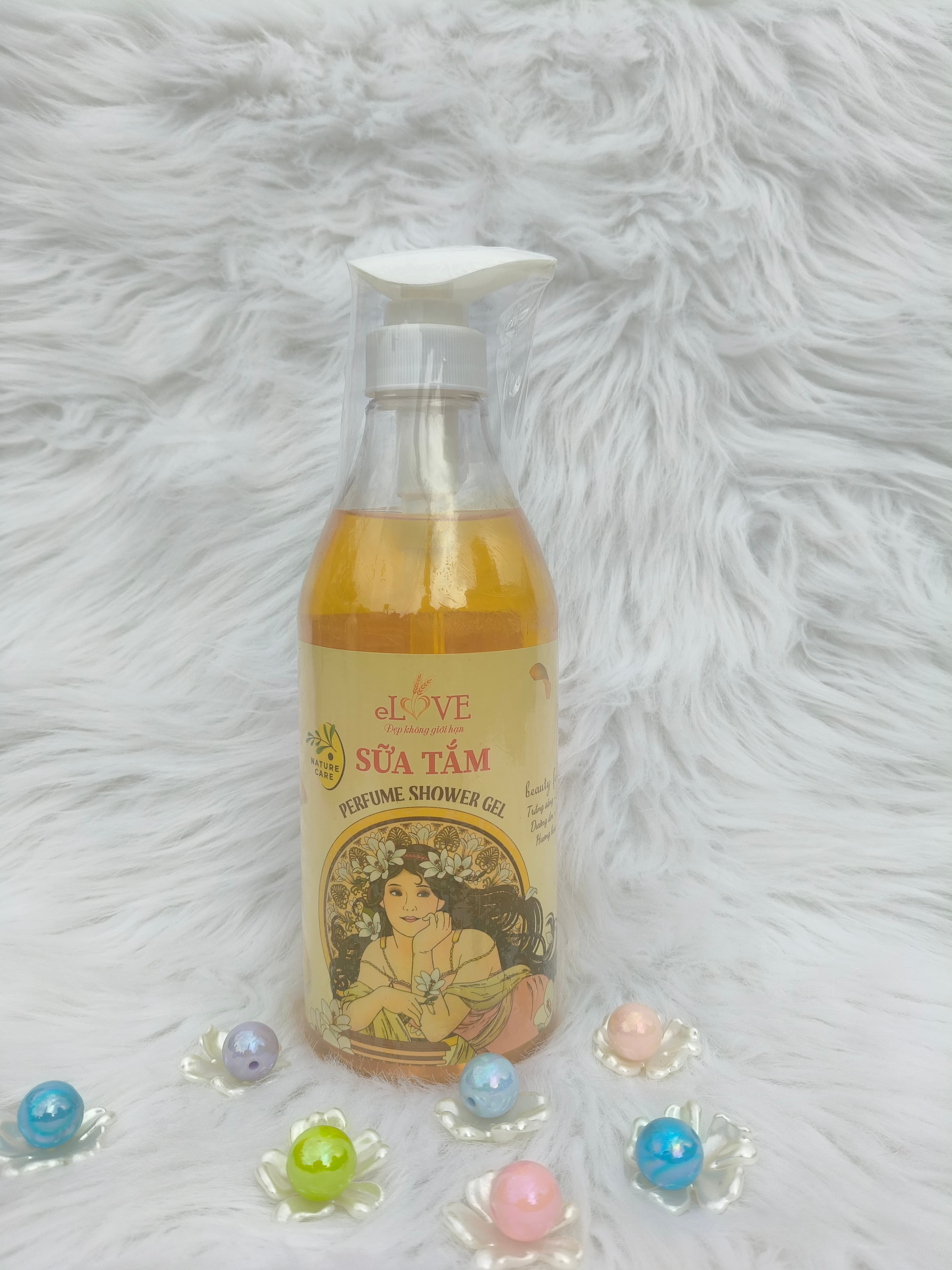 GEL TẮM  eLOVE  Ferfume  Shower Gel  Màu Vàng