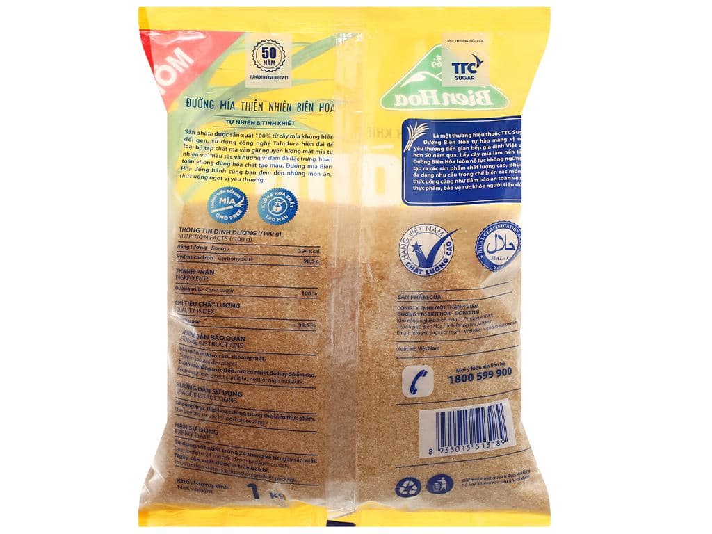 ĐƯỜNG MÍA BIÊN HÒA 1KG ảnh 2