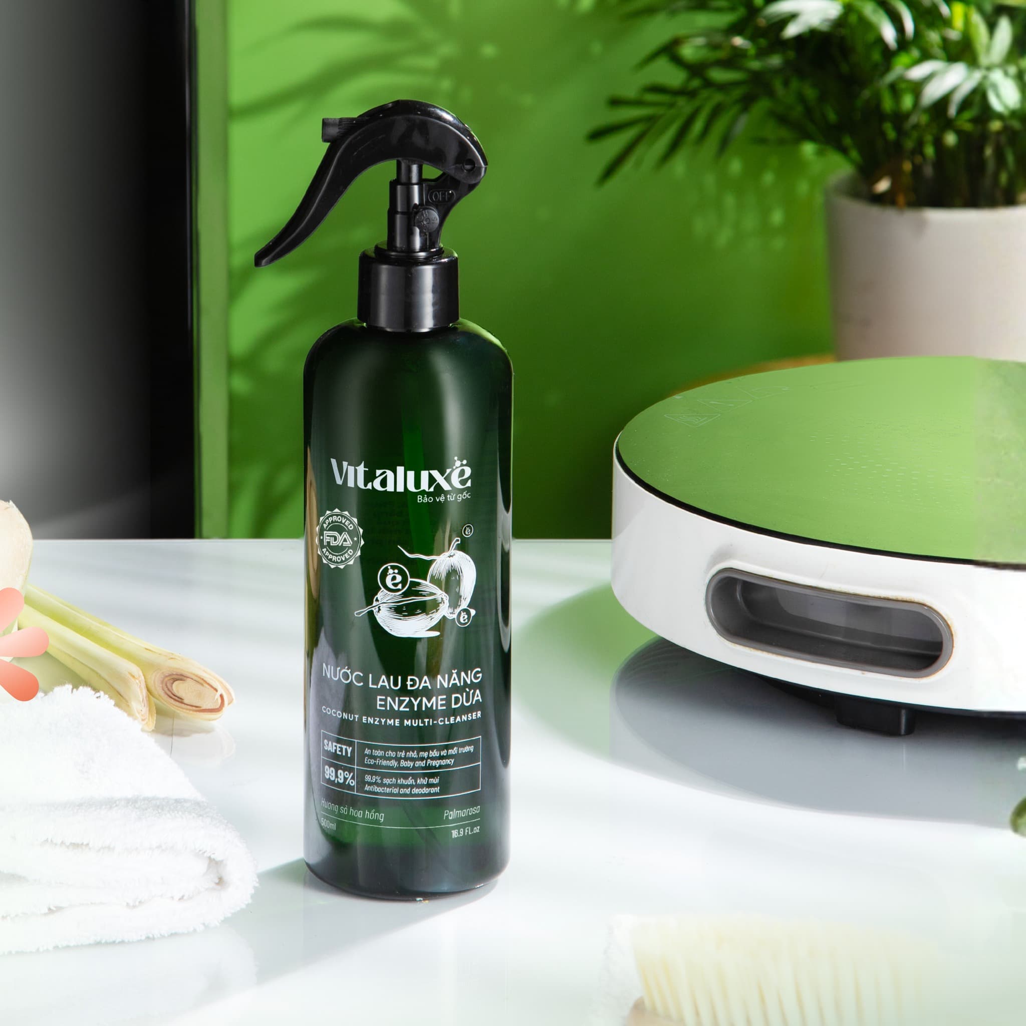 Nước lau đa năng ENZYME DỪA 500g