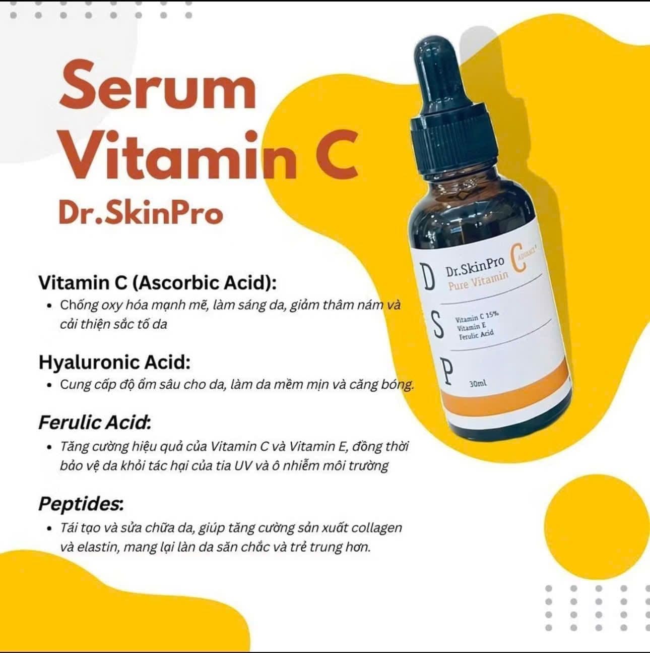 Serum Vitamin C Dr.SkinPro – Bí quyết giúp da trắng sáng ảnh 4