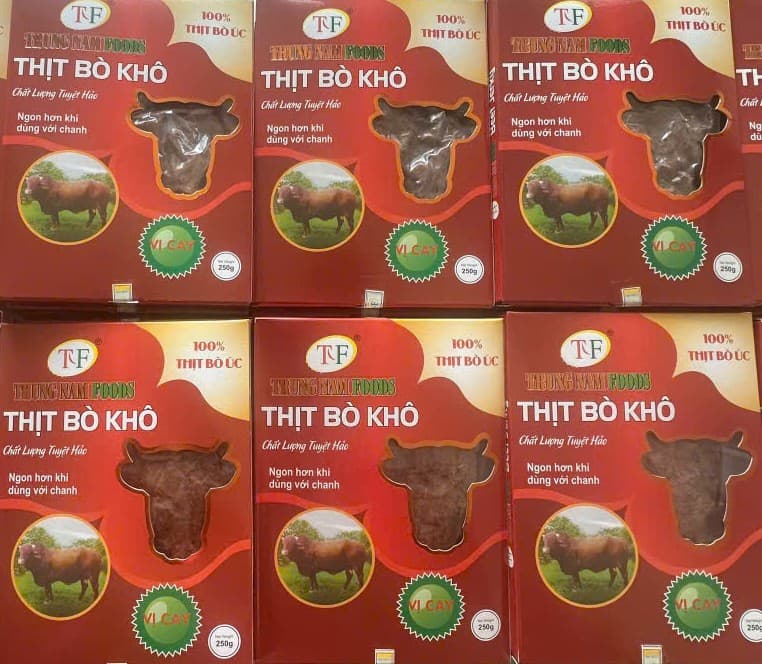 Khô bò cao cấp - 100% thịt bò Úc - Dạng miếng - Hộp 500gr ảnh 2