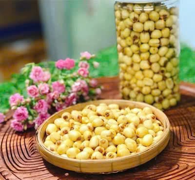 HẠT SEN SẤY BƠ - HỘP 200G. ảnh 2