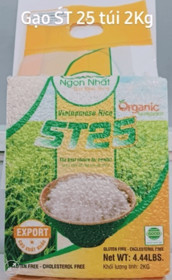 GẠO ST25 - TÚI 2 KG.