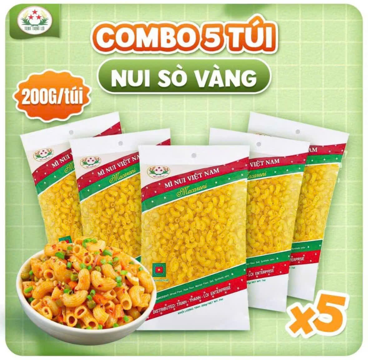 COMBO 5 NUI SÒ VÀNG 200GR