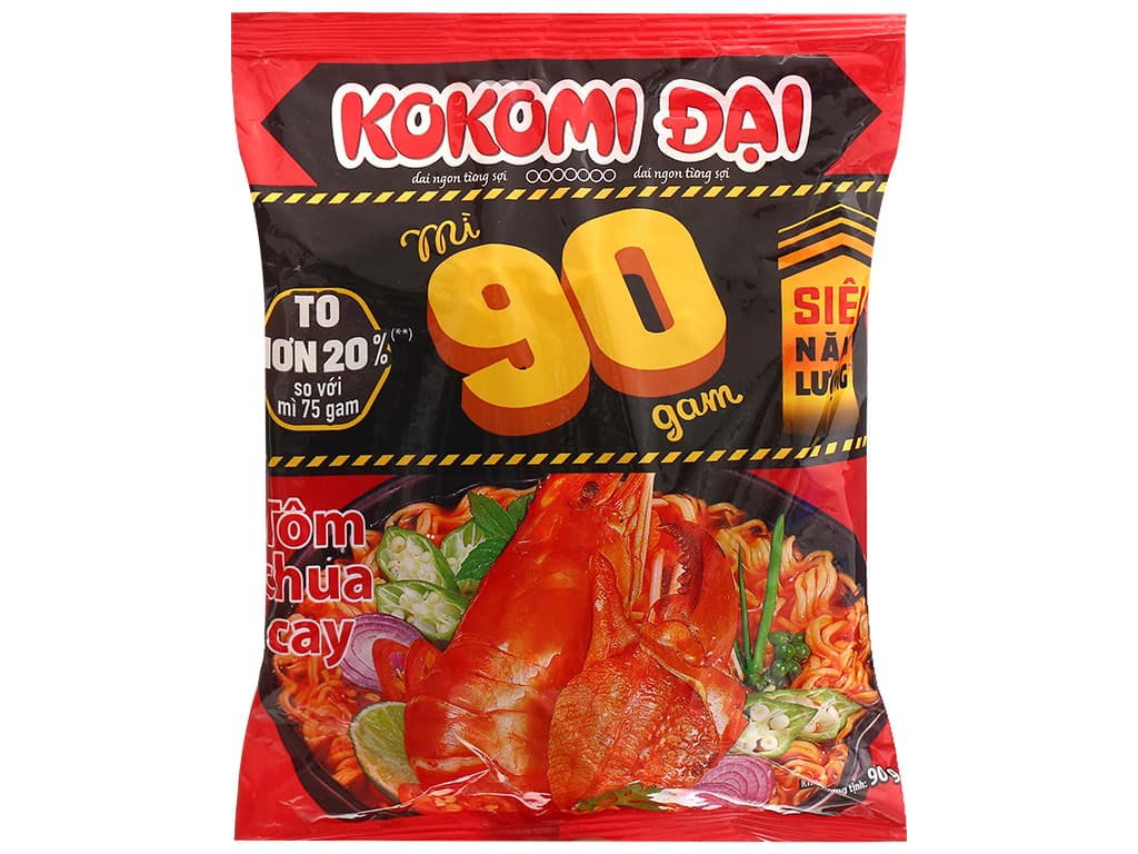 MÌ KOKOMI ĐẠI 90GR - THÙNG 30 GÓI ảnh 2