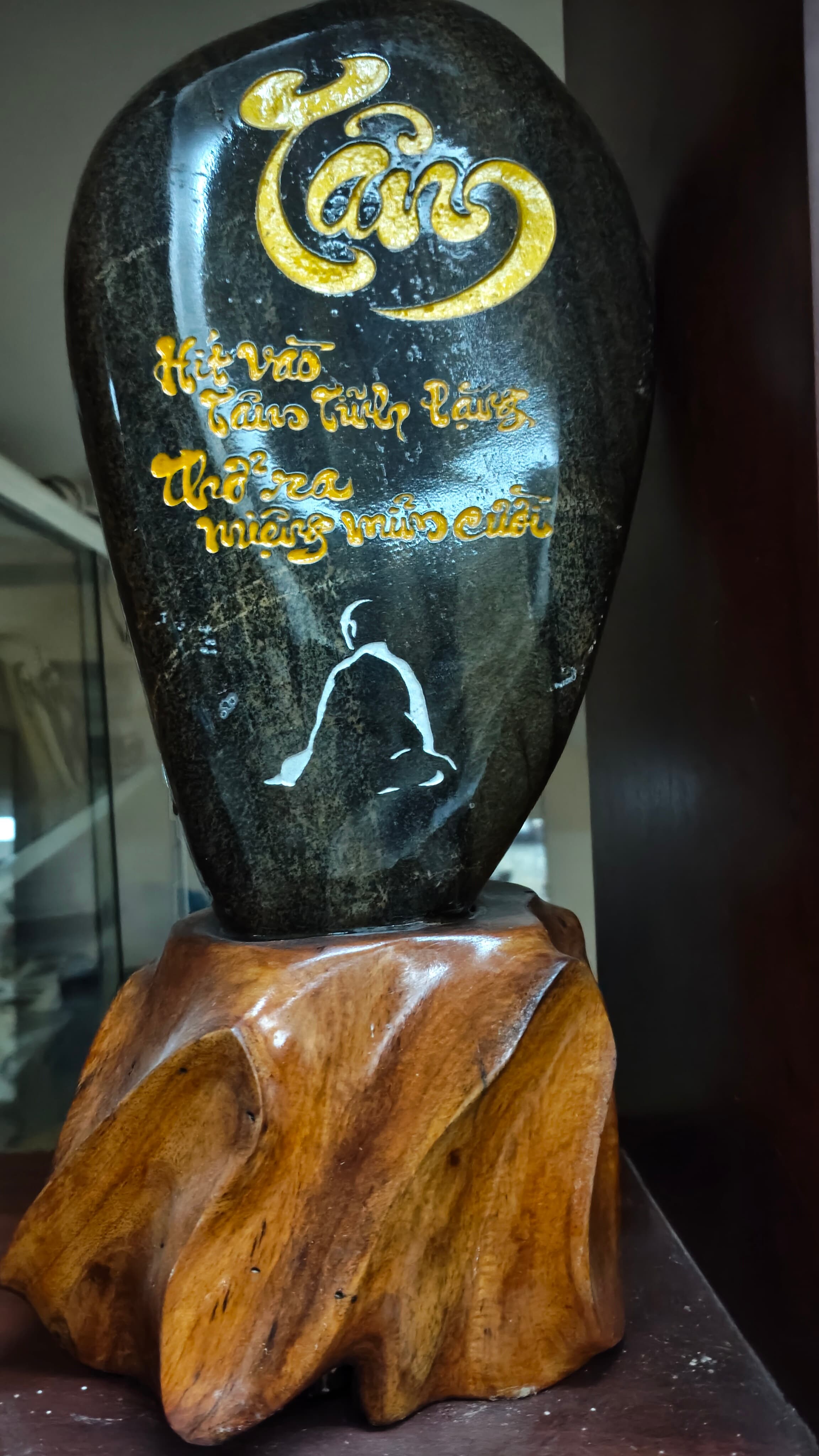 Đá thạch anh thư pháp ảnh 2