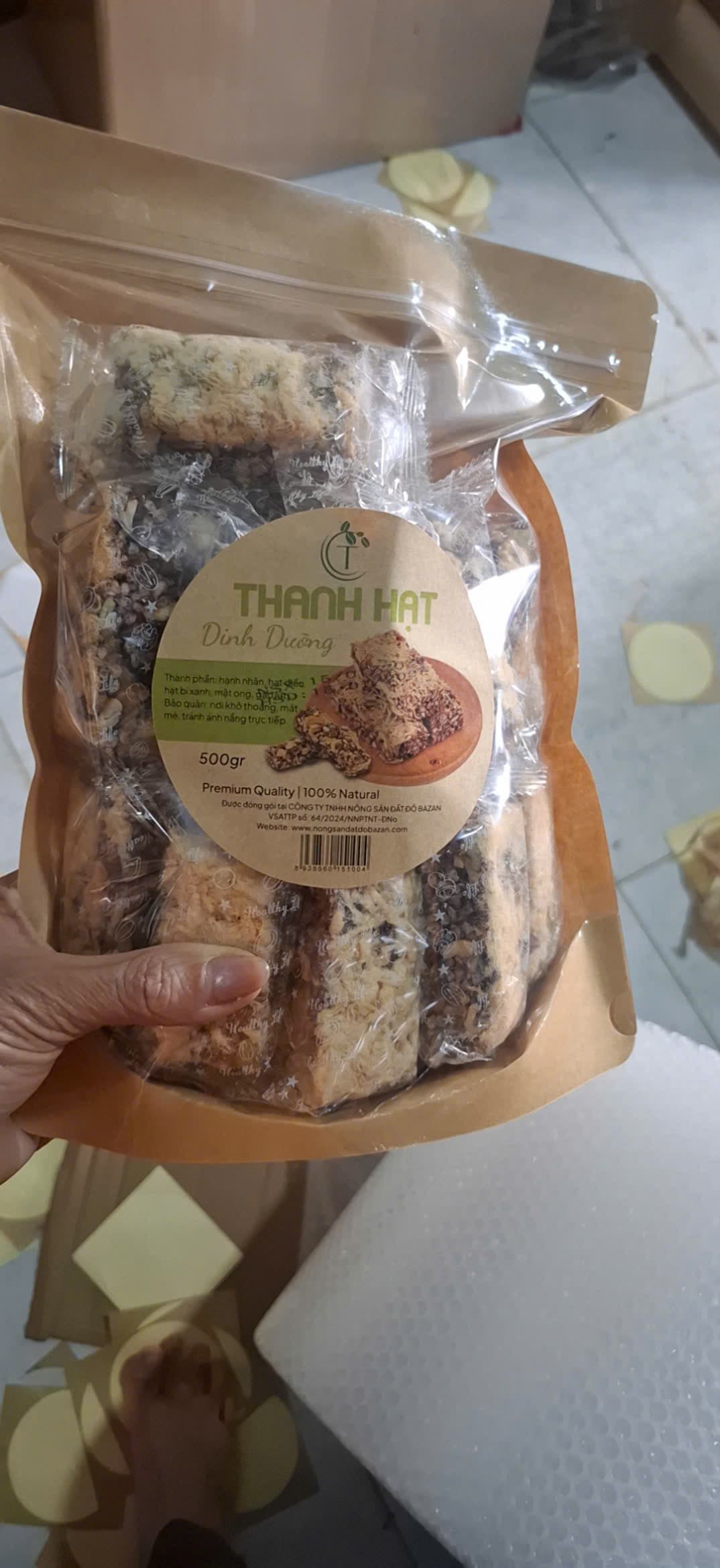 Thanh gạo lứt hạt rong biển/ chà bông ăn ngon healthy ảnh 2