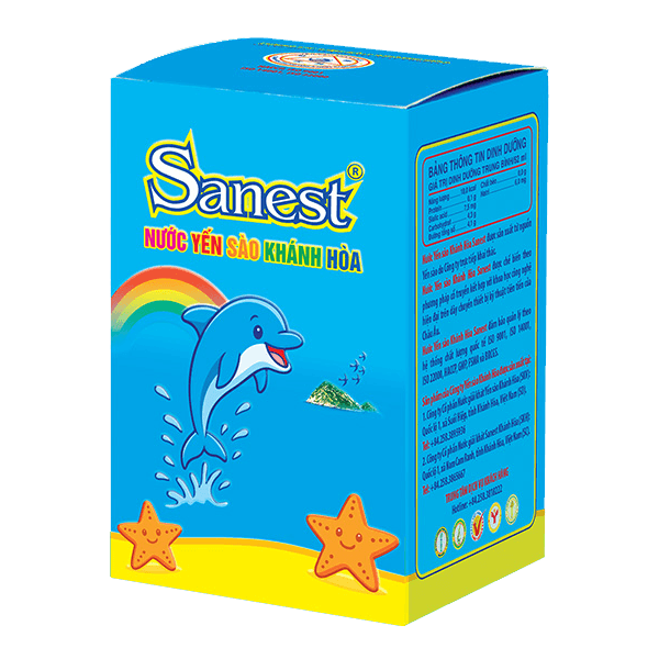 Combo 5 Hũ Nước Yến SàoTRẺ EM Khánh Hòa SANEST , Lọ 62ML