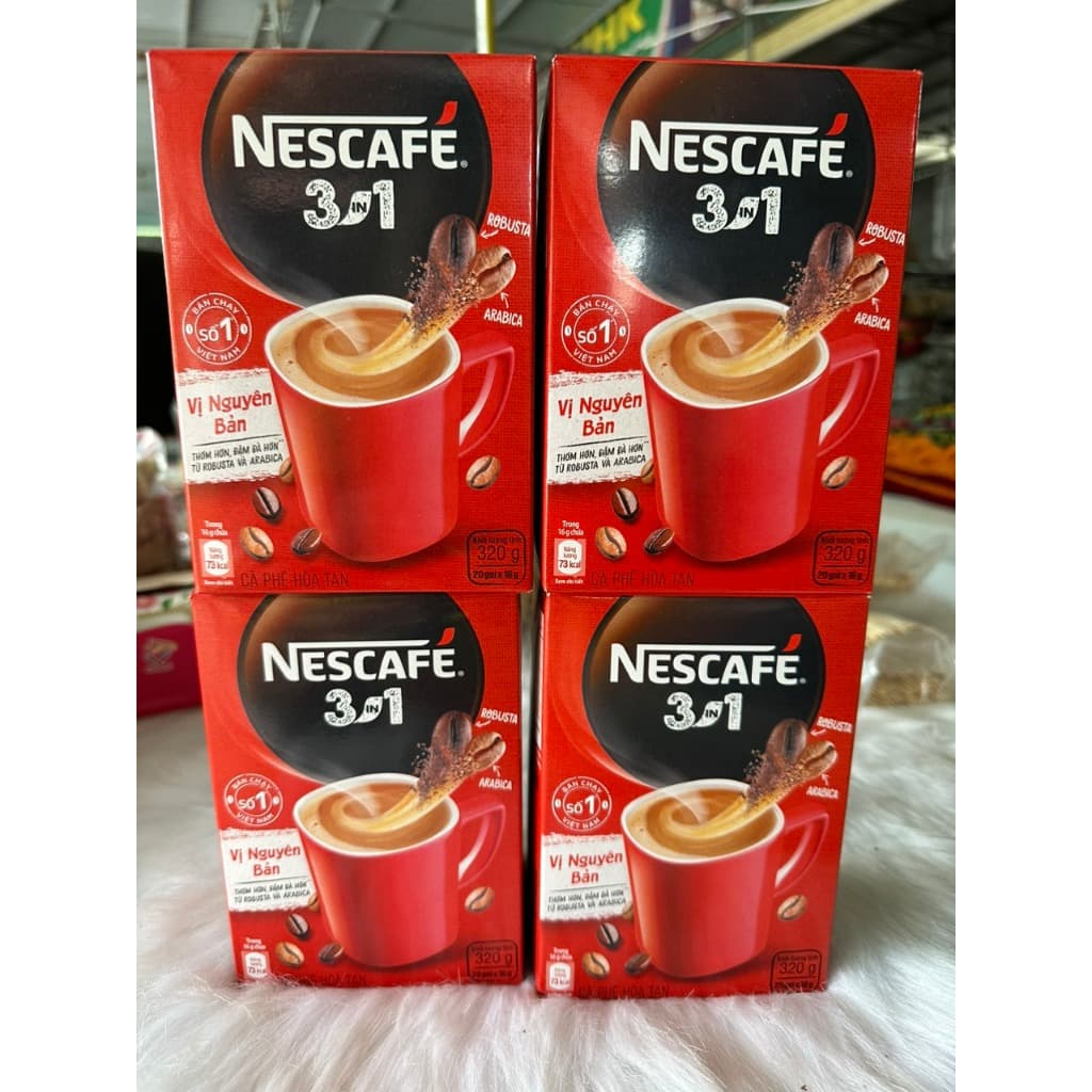 NESCAFE 3IN1 Công thức cải tiến - VỊ NGUYÊN BẢN (Hộp 20 gói x 16g)