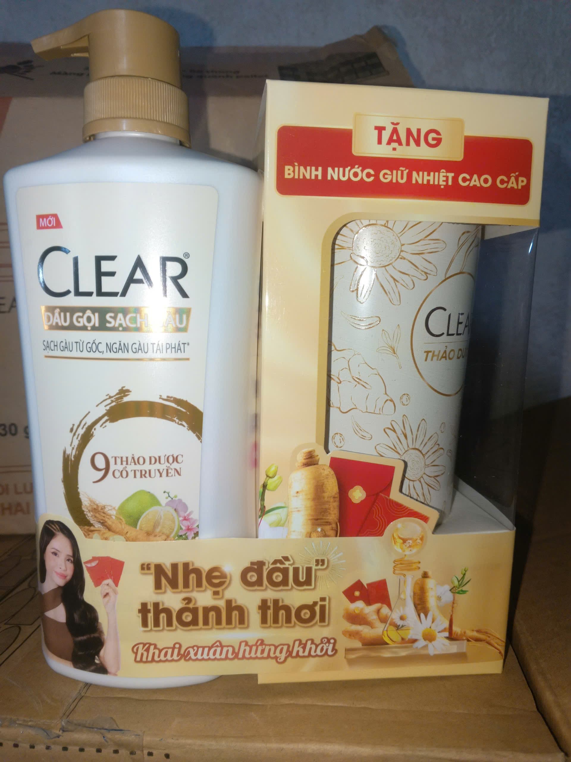 Dầu Gội Clear Thảo Dược 630g -Có Tặng Kèm