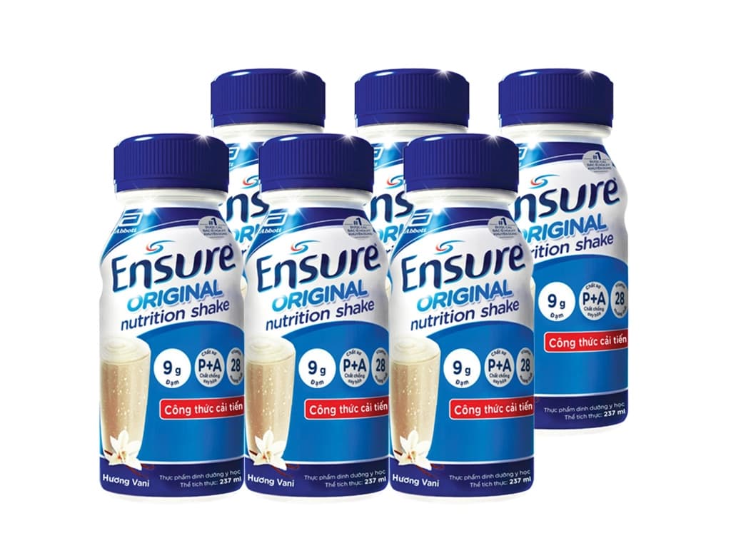 SỮA ENSURE ORIGINAL VANI - LÔC 6 CHAI