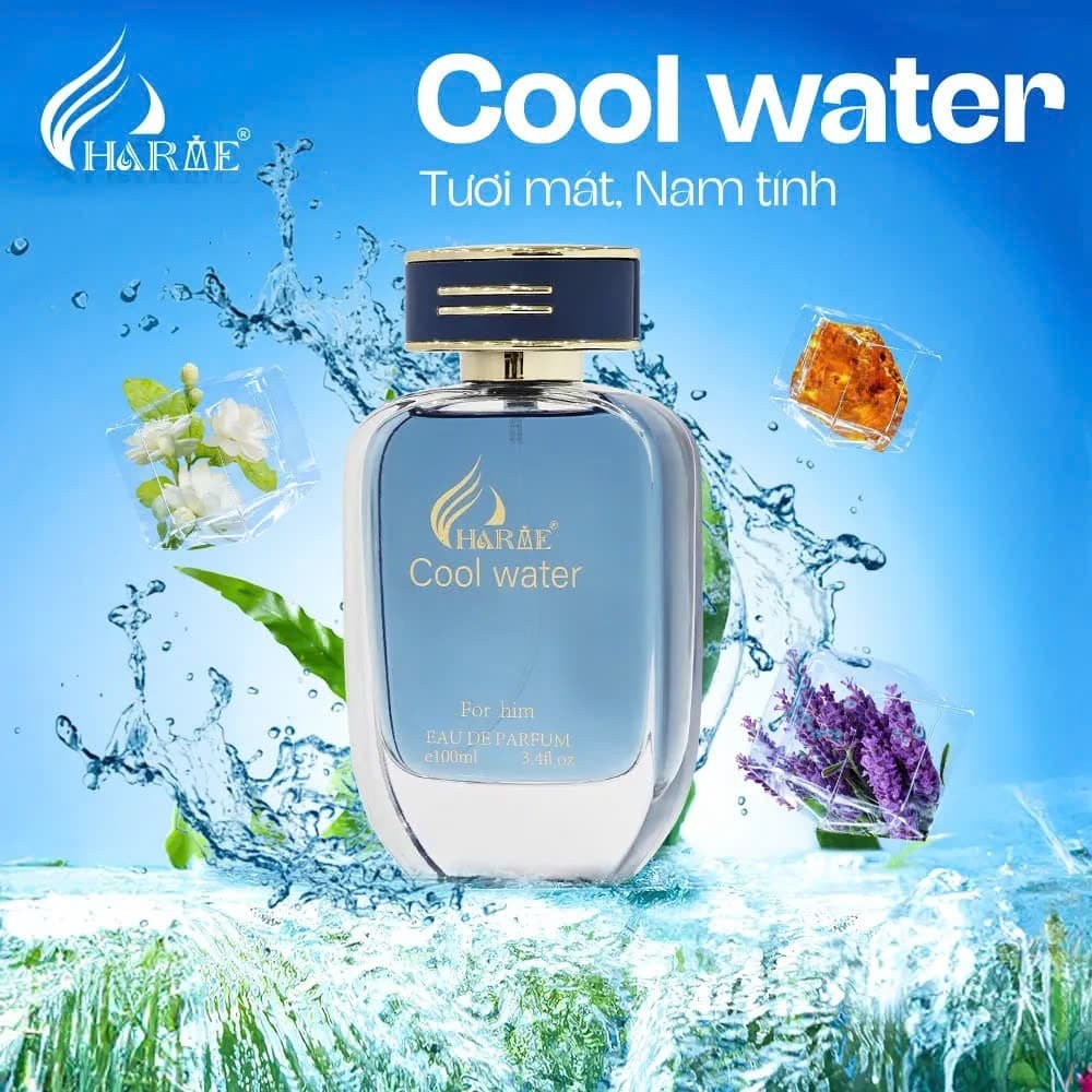 Nước Hoa Nam. Charme Cool Water. 100ml. Phiên bản mới nhất  ảnh 2