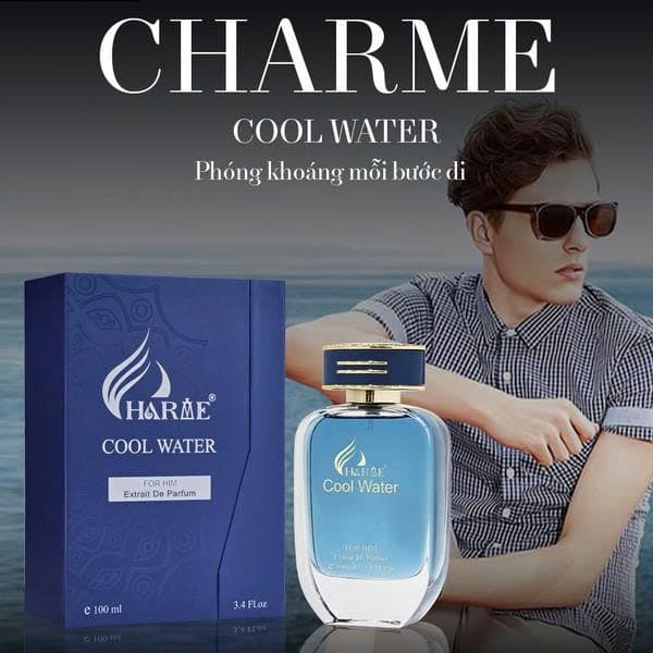 Nước Hoa Nam. Charme Cool Water. 100ml. Phiên bản mới nhất  ảnh 3