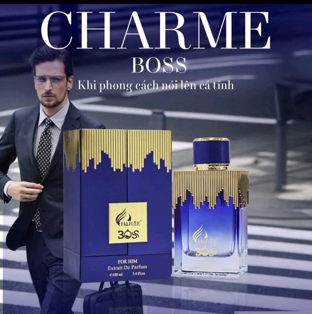 Nước Hoa Nam. Charm Boss 100ml. Phiên bản mới nhất.