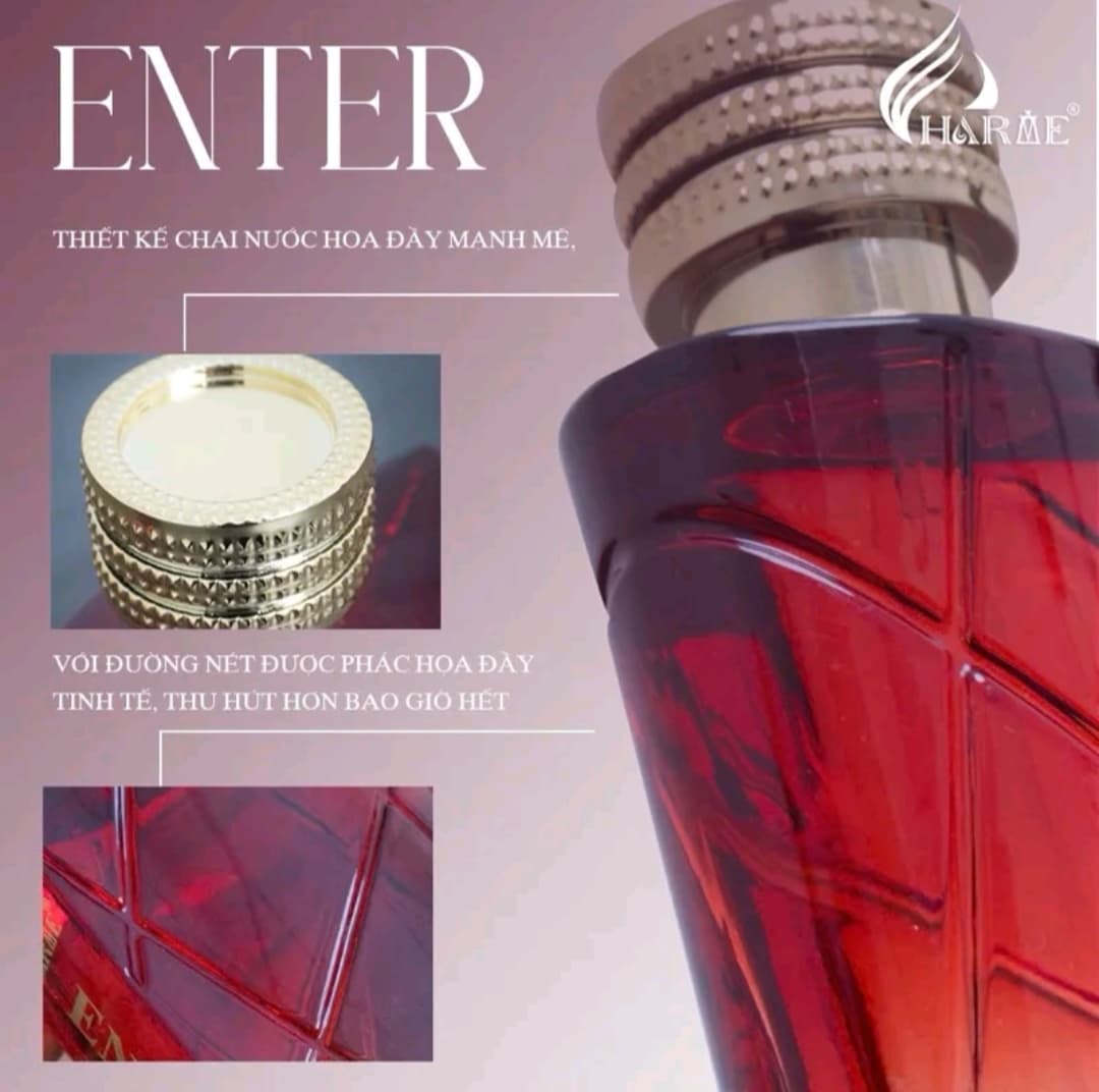 Nước Hoa Nam. Nữ. Charme Enter. 100ml. Phiên bản xao cấp. ảnh 4