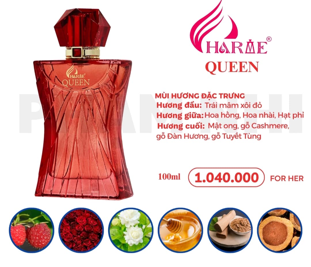 Nước Hoa Nữ. Charm Queen . 100ml. Phiên bản mới Cao Cấp. ảnh 2