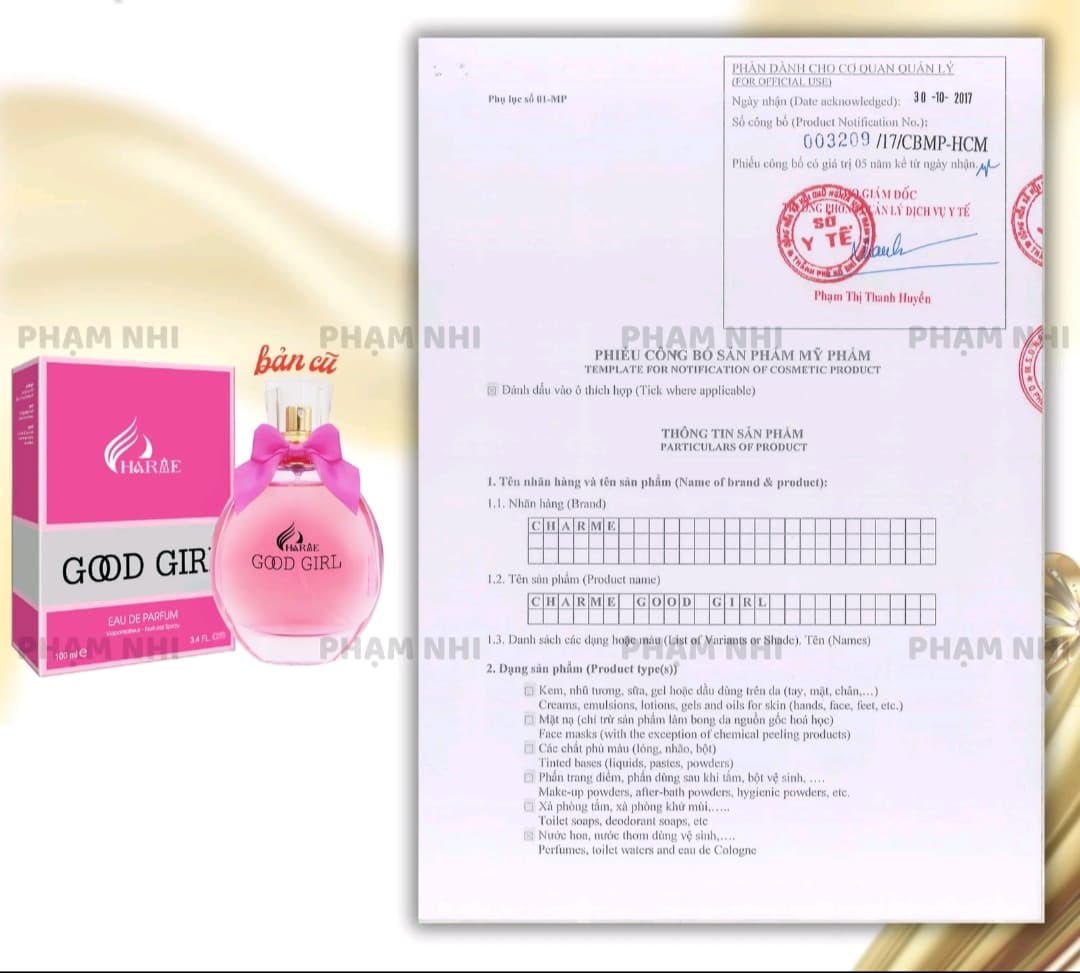 Nước Hoa Nữ. Charme Good Girl. 100ml ảnh 4