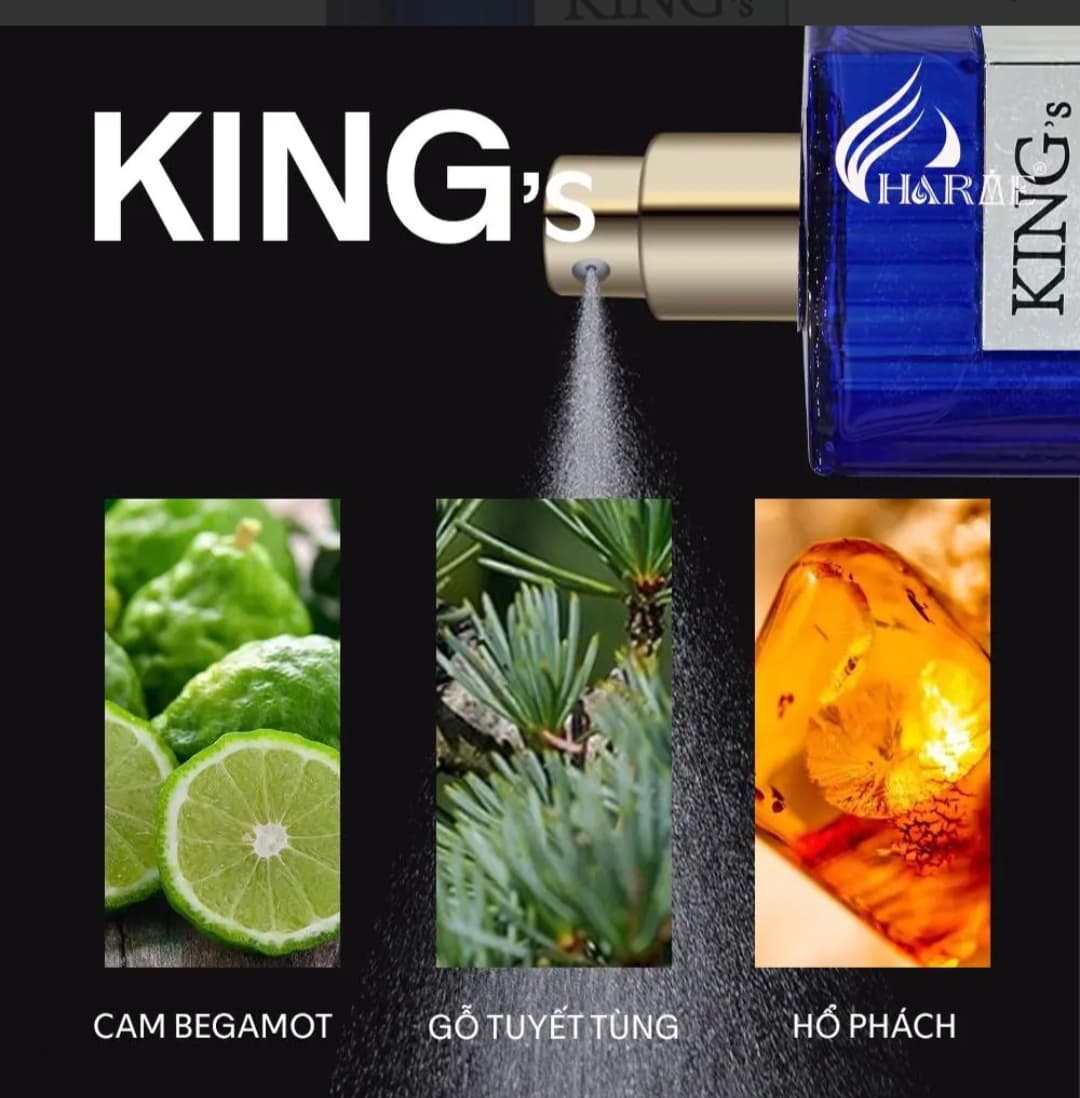 Nước Hoa Nam. Charme King. 100ml. Phiên bản Cao Cấp mới nhất  ảnh 2