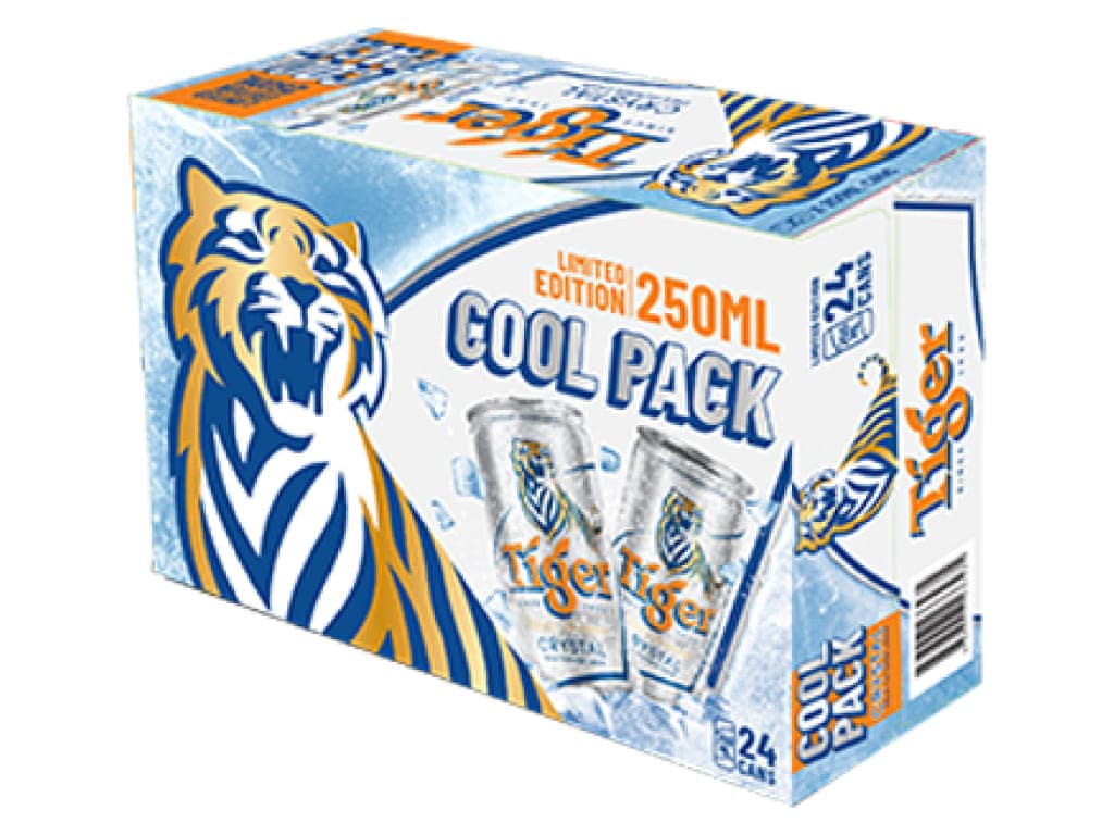 BIA TIGER BẠC 250ML - THÙNG 24 LON