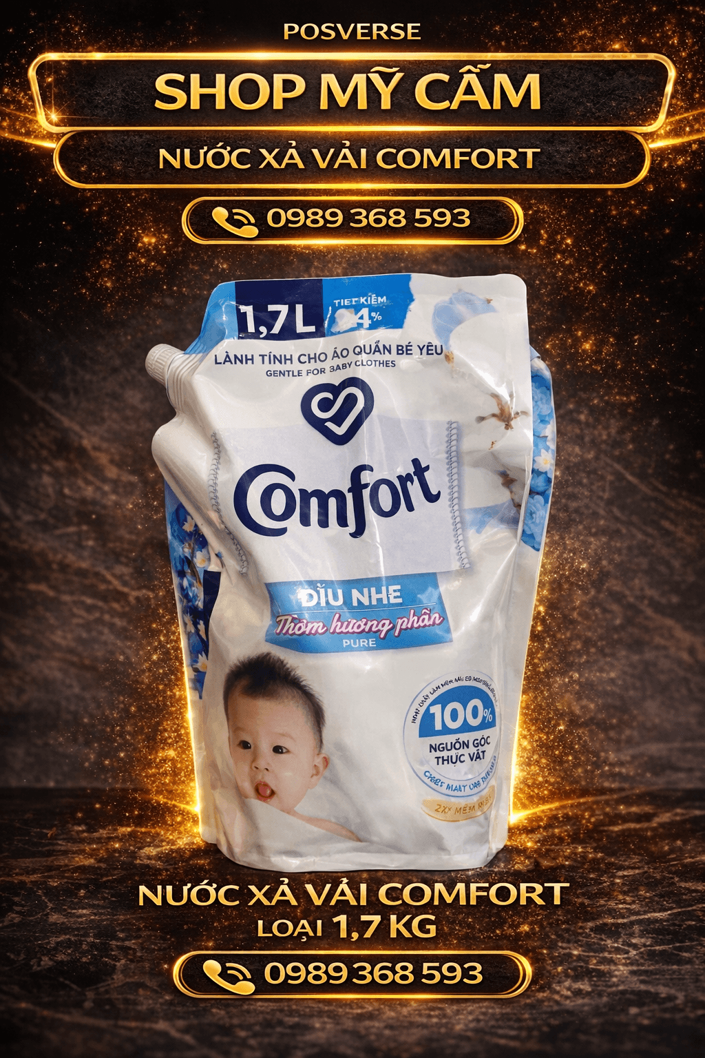 Nước xả  comfor  túi khổng lồ