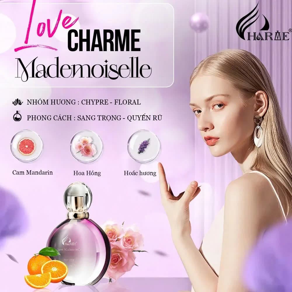 Nước hoa Nữ CHARME LOVE MADEMOISELLE  100ml. Phiên bản Cao Cấp mới nhất. ảnh 3