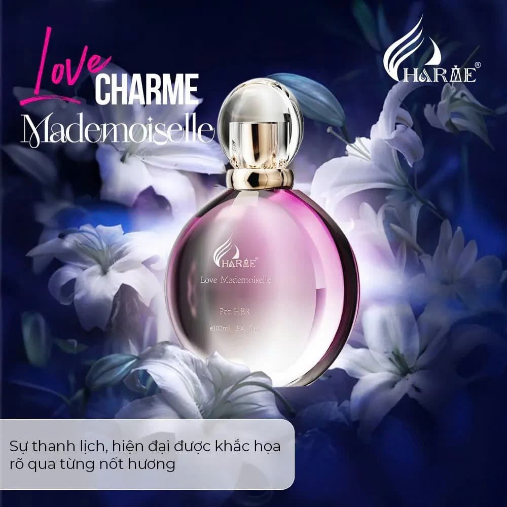 Nước hoa Nữ CHARME LOVE MADEMOISELLE  100ml. Phiên bản Cao Cấp mới nhất. ảnh 4