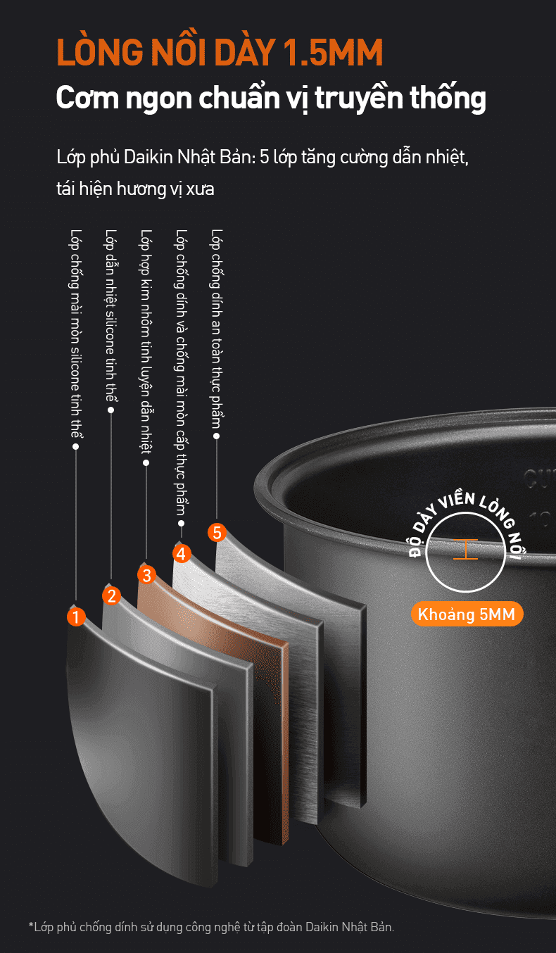 NỒI CƠM ĐIỆN TỬ JOYOUNG JRC - 7130 ảnh 5