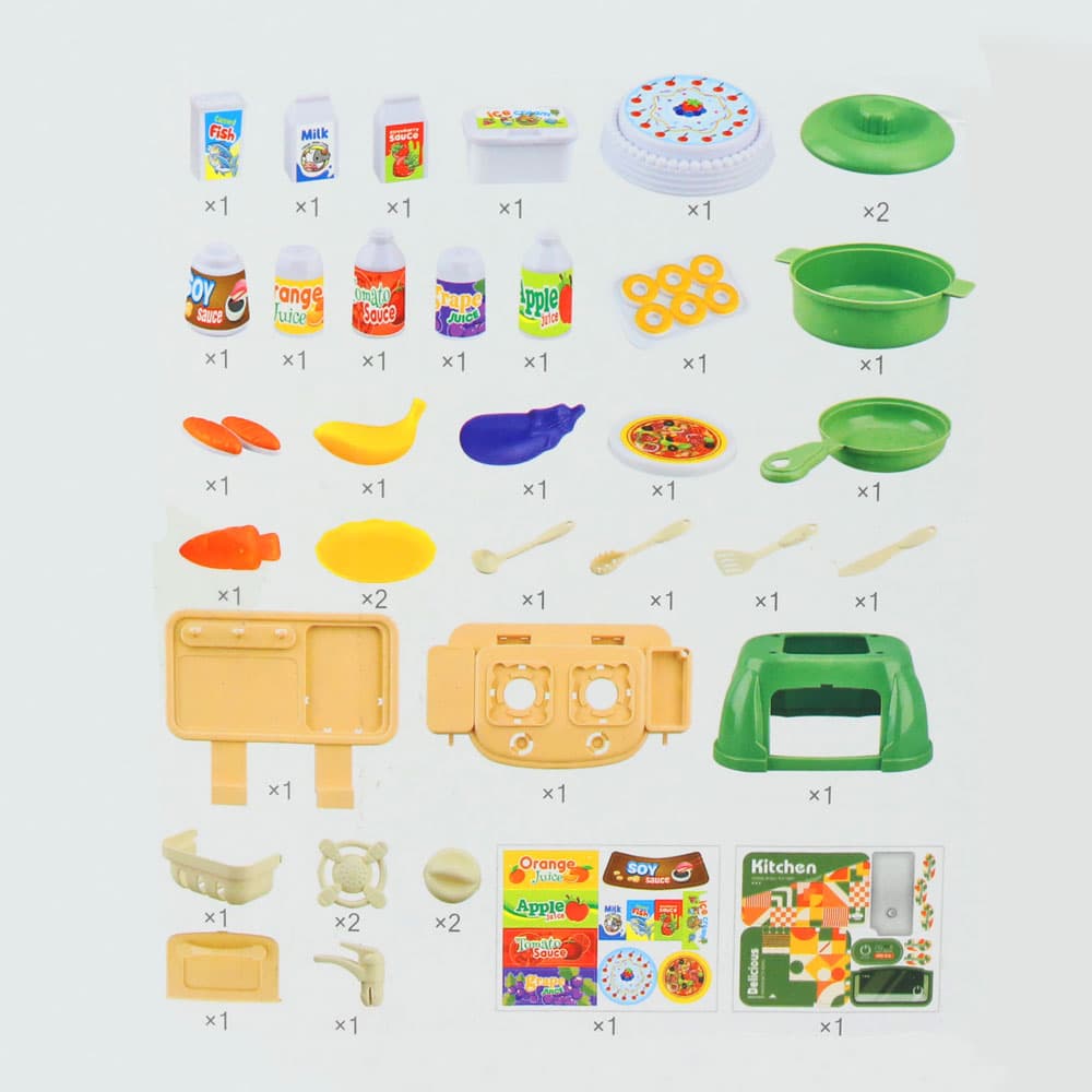 BỘ ĐỒ CHƠI NHÀ BẾP 38 CHI TIẾT VBC - BL886 ảnh 3