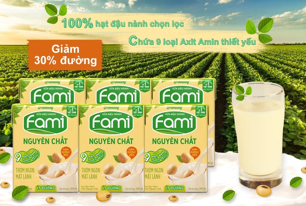 SỮA ĐẬU NÀNH FAMI - LỐC 6 HỘP