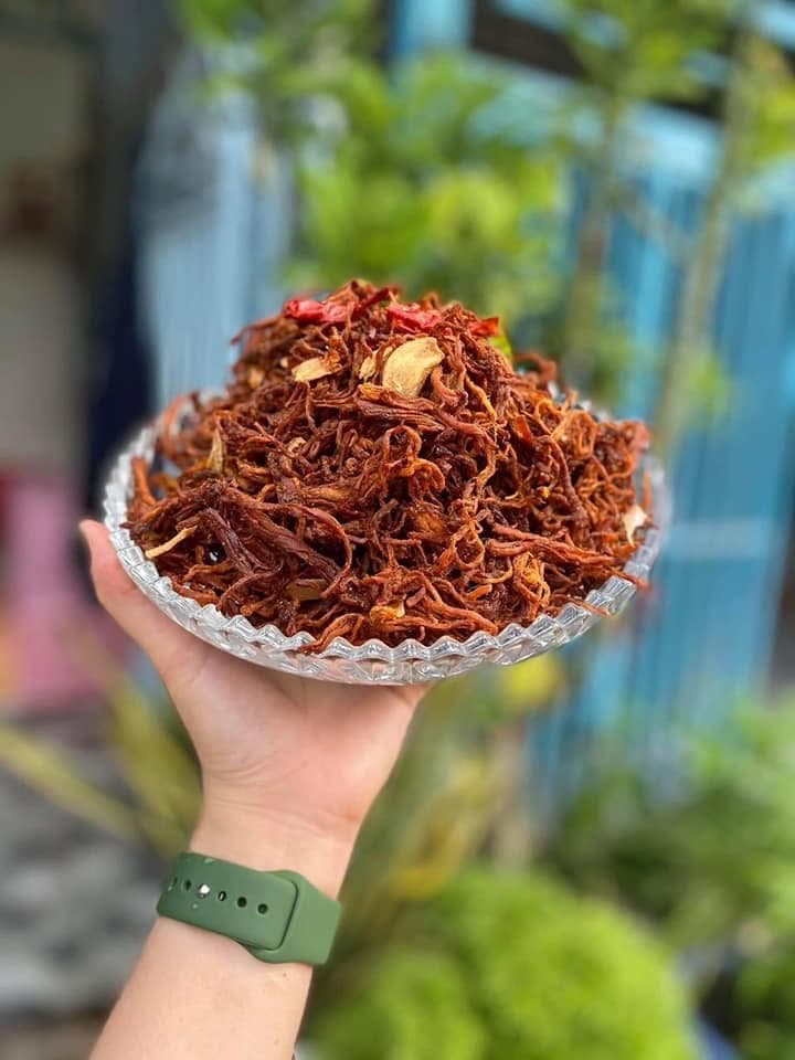 HEO KHÔ CHÁY TỎI 500gram