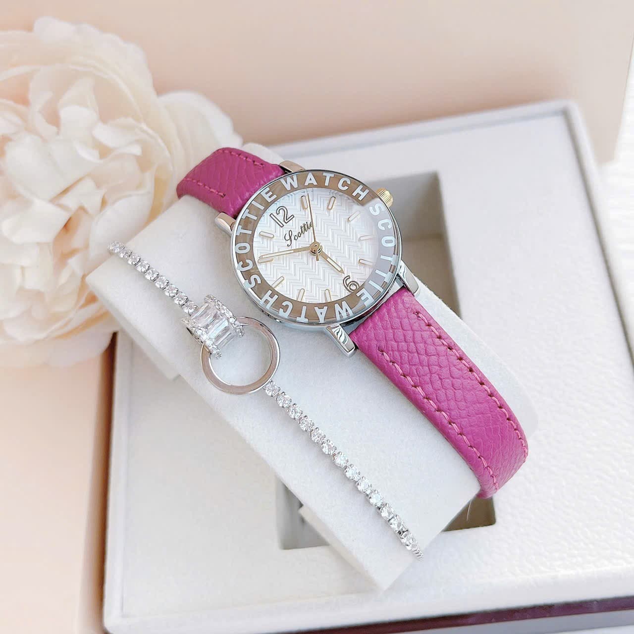 ĐỒNG HỒ NỮ  SCOTTIE  - tặng vòng đeo tay ảnh 2