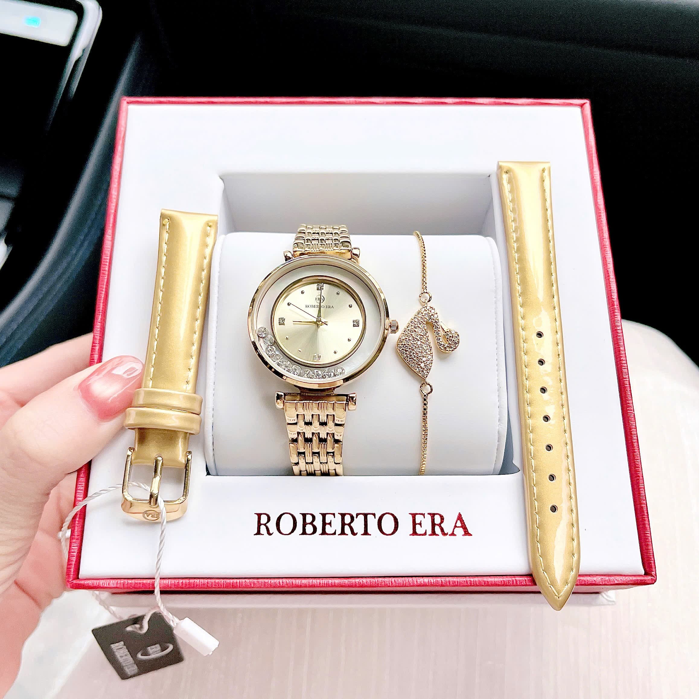 ĐỒNG HỒ NỮ  ROBERTO ERA tặng kèm lắc tay