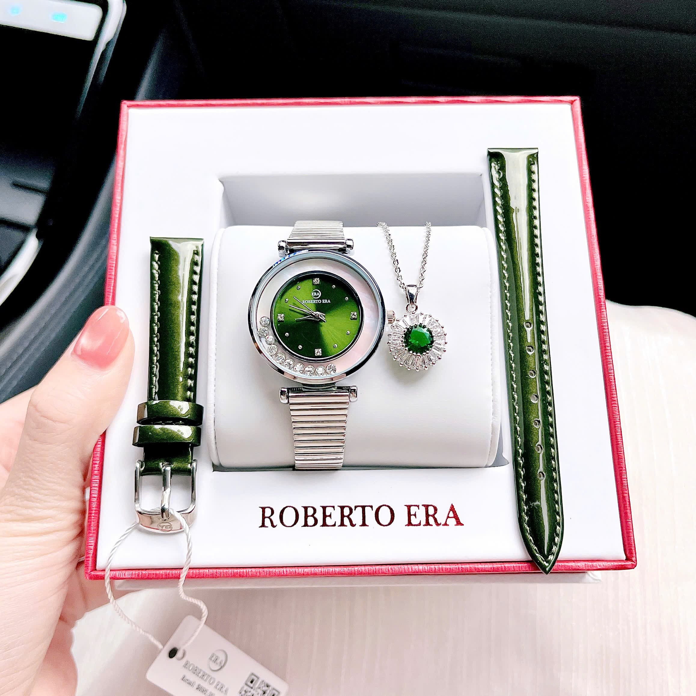 ĐỒNG HỒ NỮ  ROBERTO ERA tặng kèm dây chuyền 