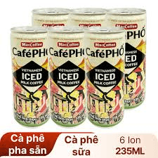                       Lốc 6 lon Cà phê PHỐ sữa đá  
