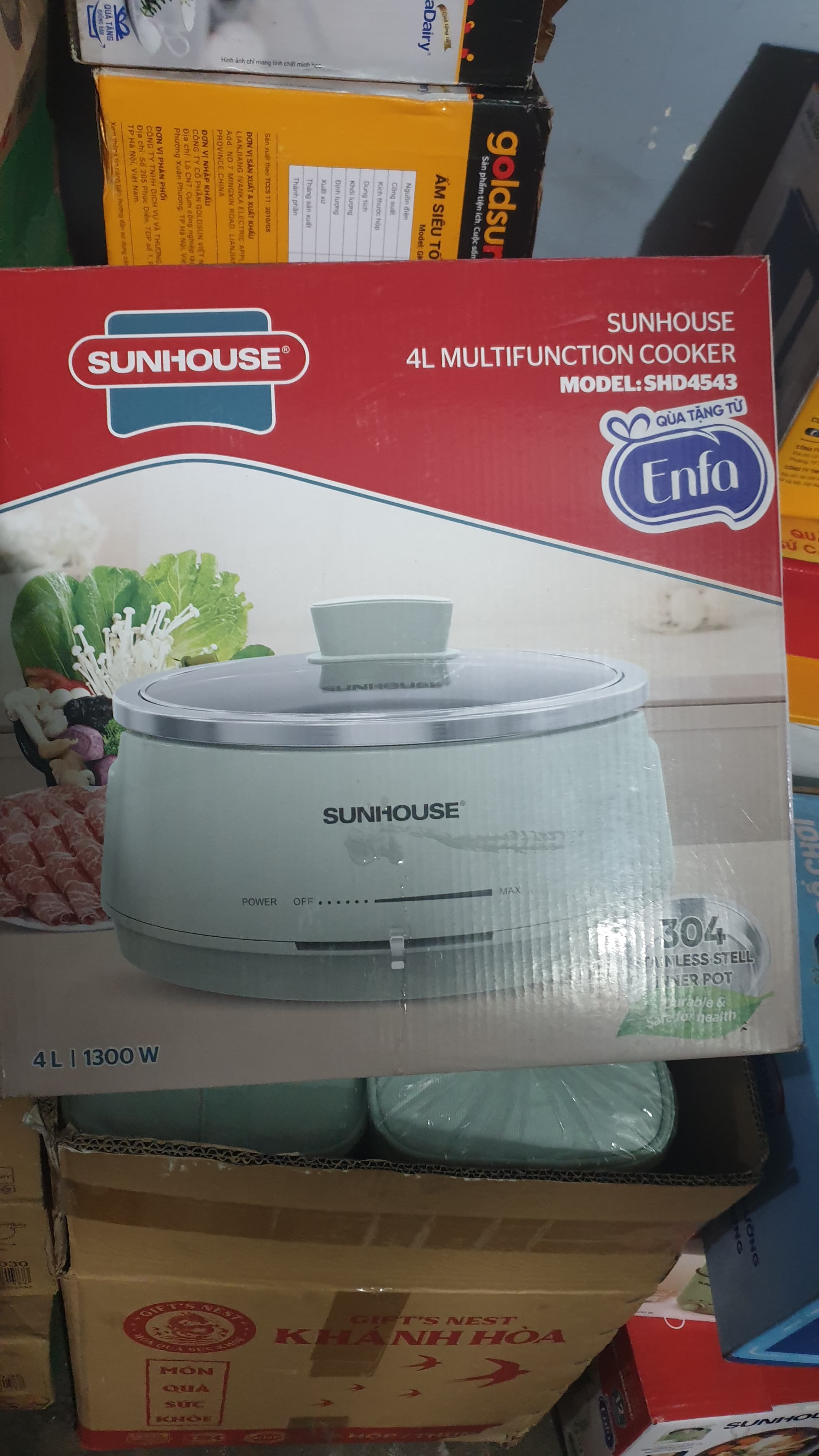  NỒI LẨU ĐIỆN 4L Sunhouse SHD4543