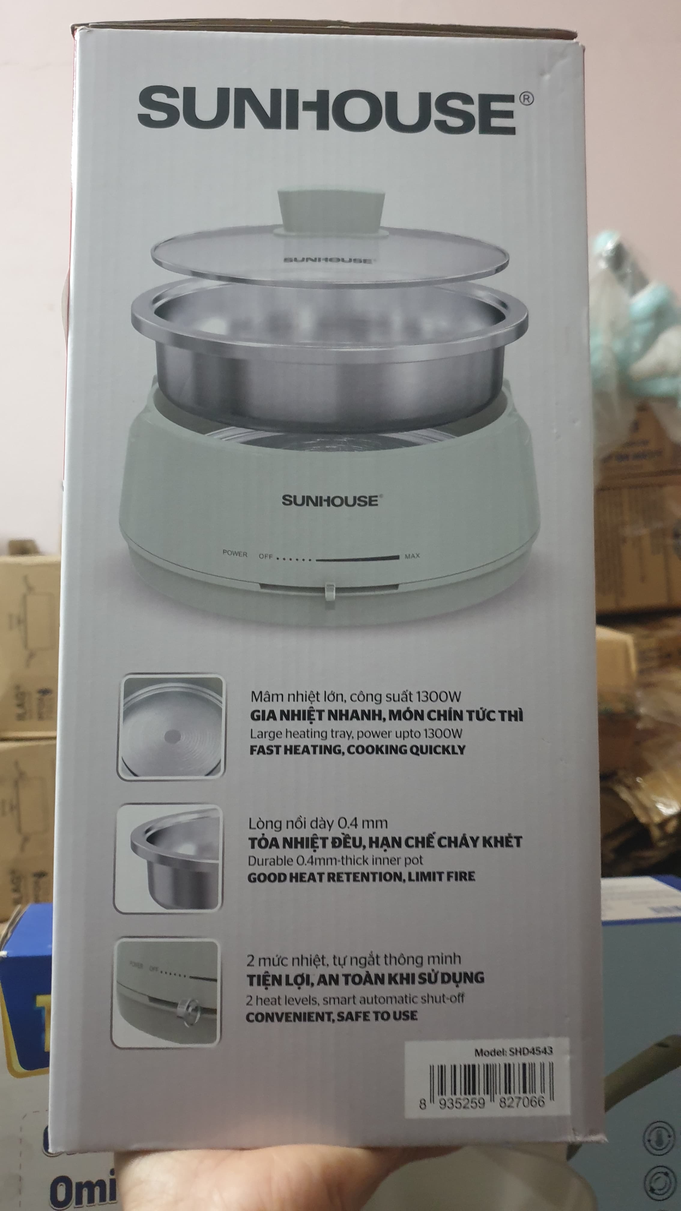  NỒI LẨU ĐIỆN 4L Sunhouse SHD4543 ảnh 3
