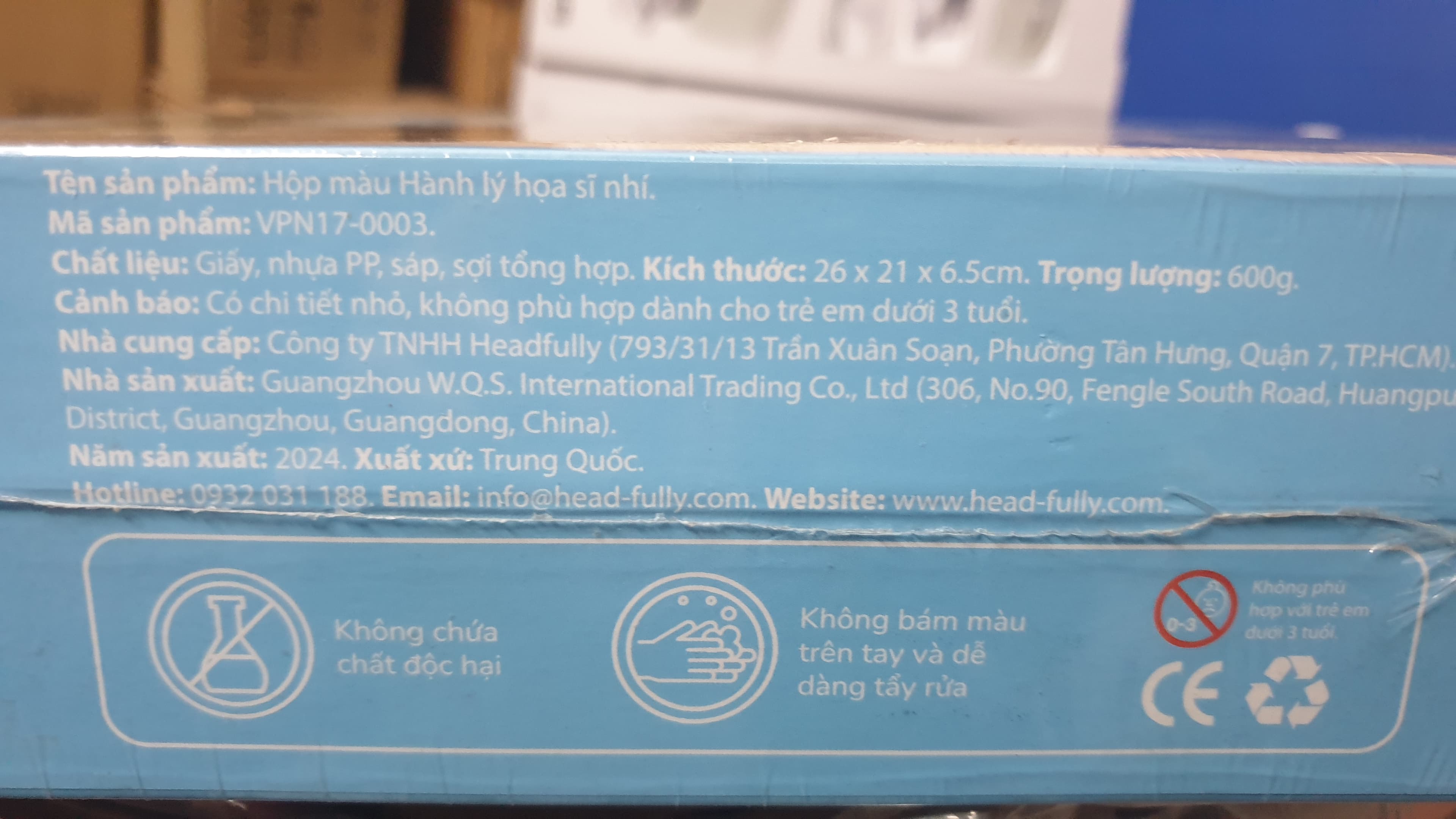 HỘP MÀU HÀNH LÝ HOẠ SĨ NHÍ ảnh 2