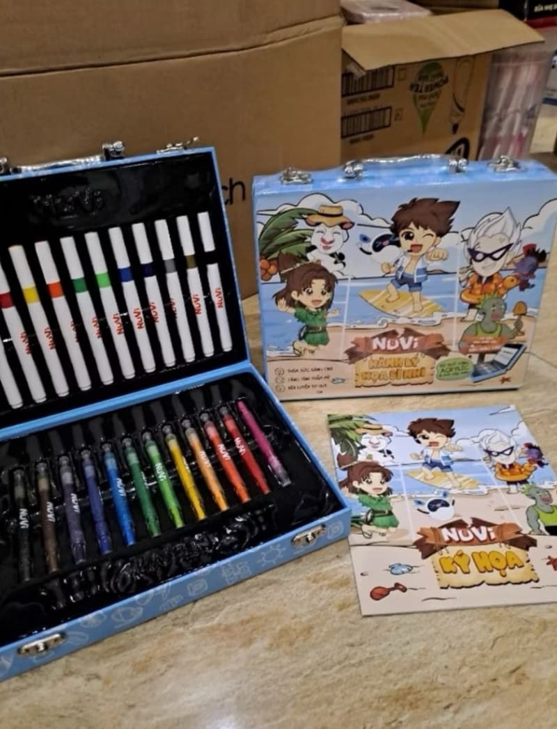 HỘP MÀU HÀNH LÝ HOẠ SĨ NHÍ ảnh 3