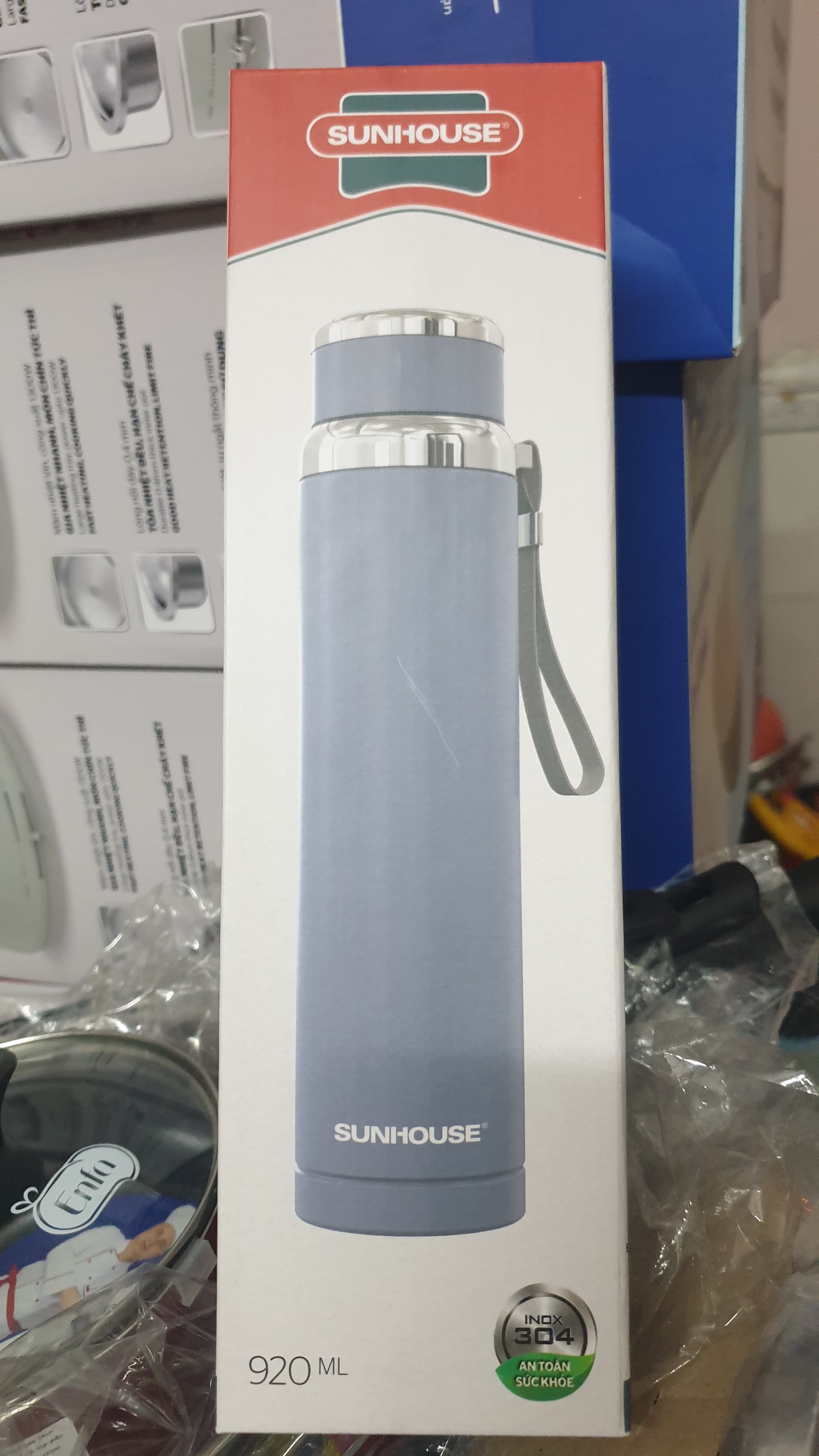 BÌNH GIỮ NHIỆT  FLEXI 920 ml SUNHOUSE  ảnh 2